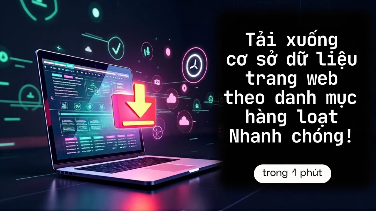 Tải xuống cơ sở dữ liệu trang web hàng loạt nhanh chóng