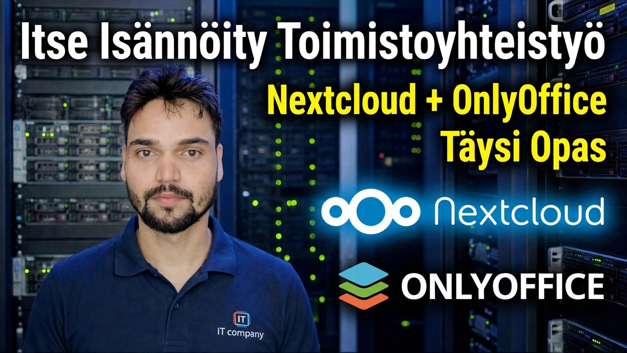 Itseisännöity toimistoyhteistyö - Nextcloud + OnlyOffice