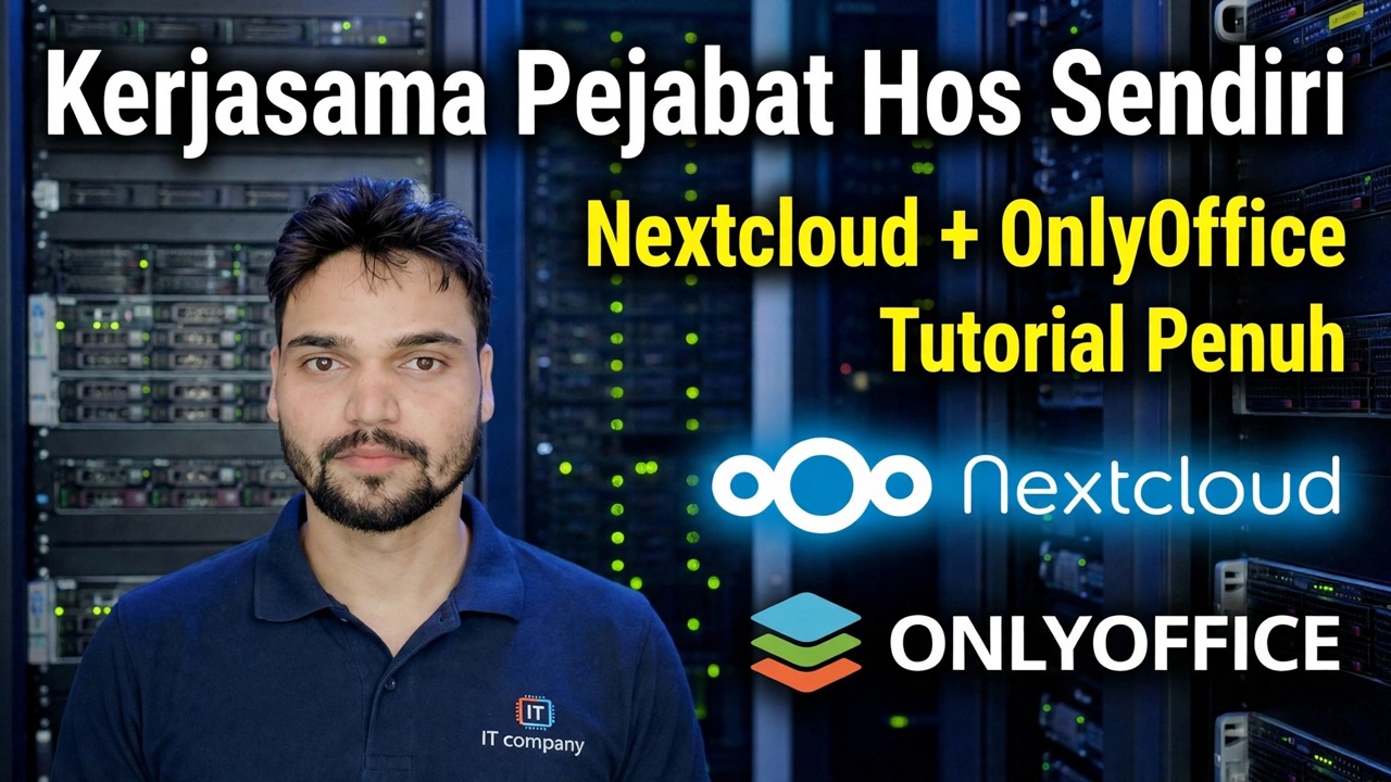 Kerjasama Pejabat Dihoskan Sendiri - Nextcloud + OnlyOffice