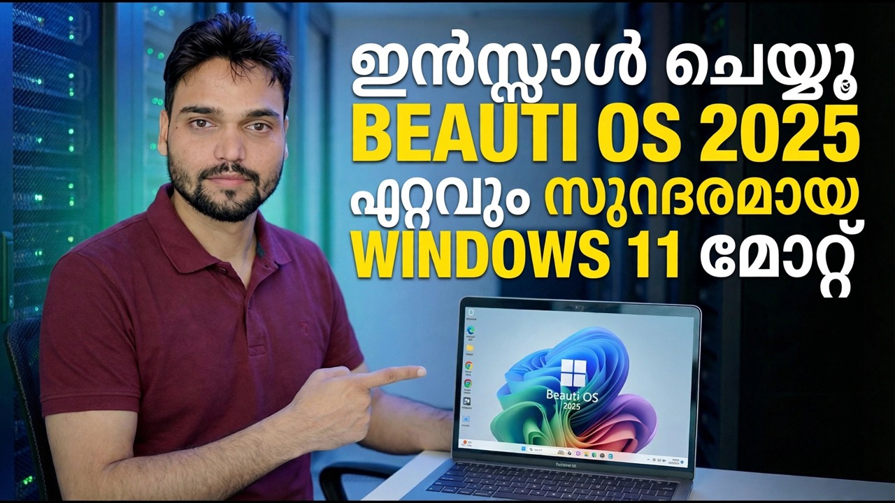 Beauti OS 2025 ഇൻസ്റ്റലേഷൻ ഗൈഡ് - Windows 11 ഇഷ്ടാനുസൃതമാക്കുക