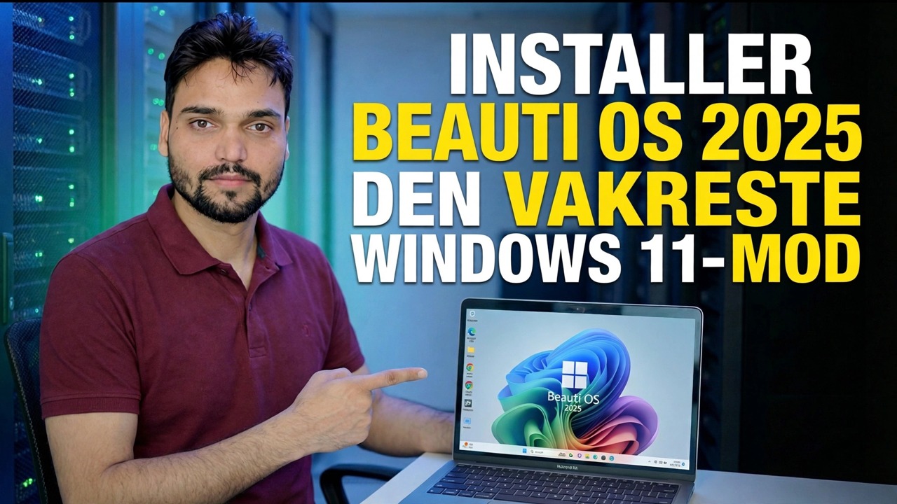 Beauti OS 2025 Installasjonsveiledning - Tilpass Windows 11