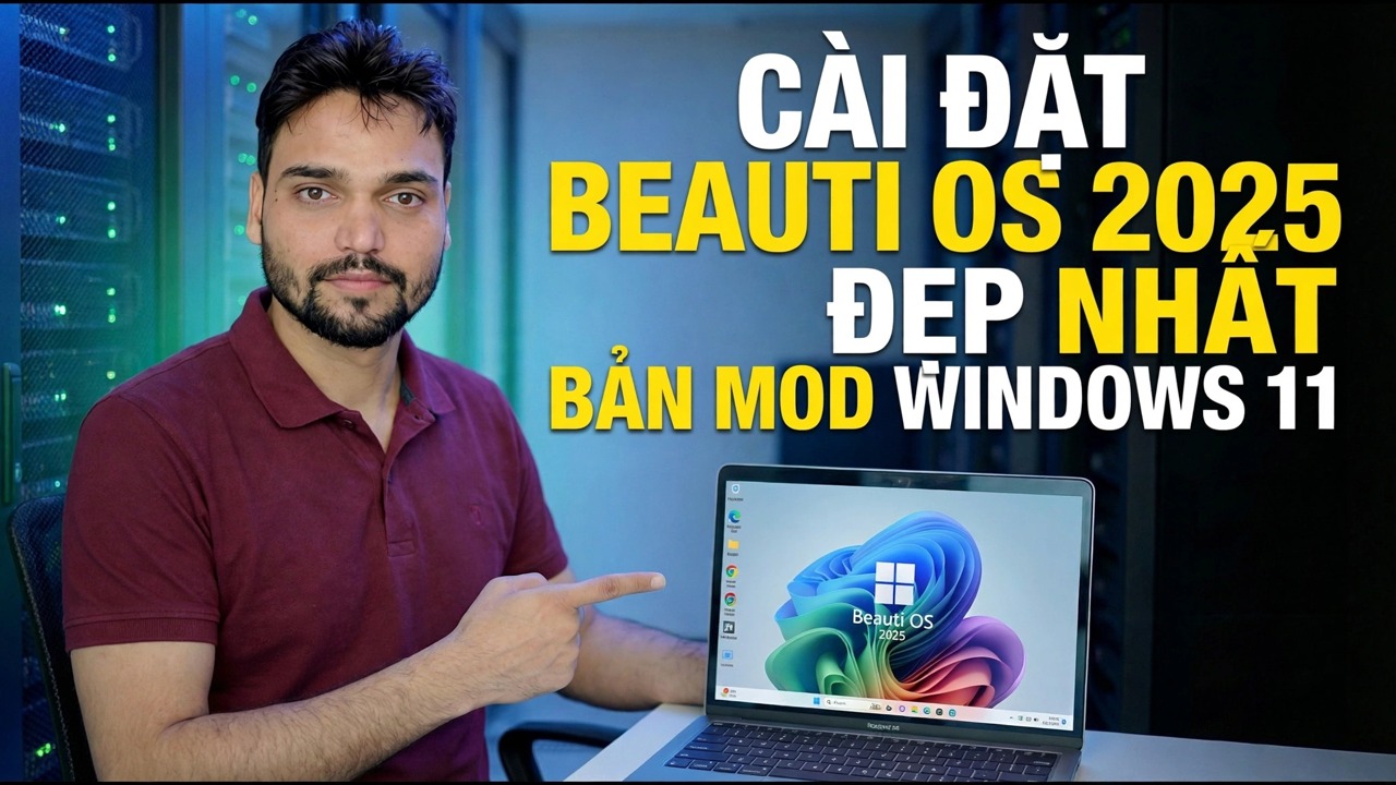 Hướng dẫn cài đặt Beauti OS 2025 - Tùy chỉnh Windows 11