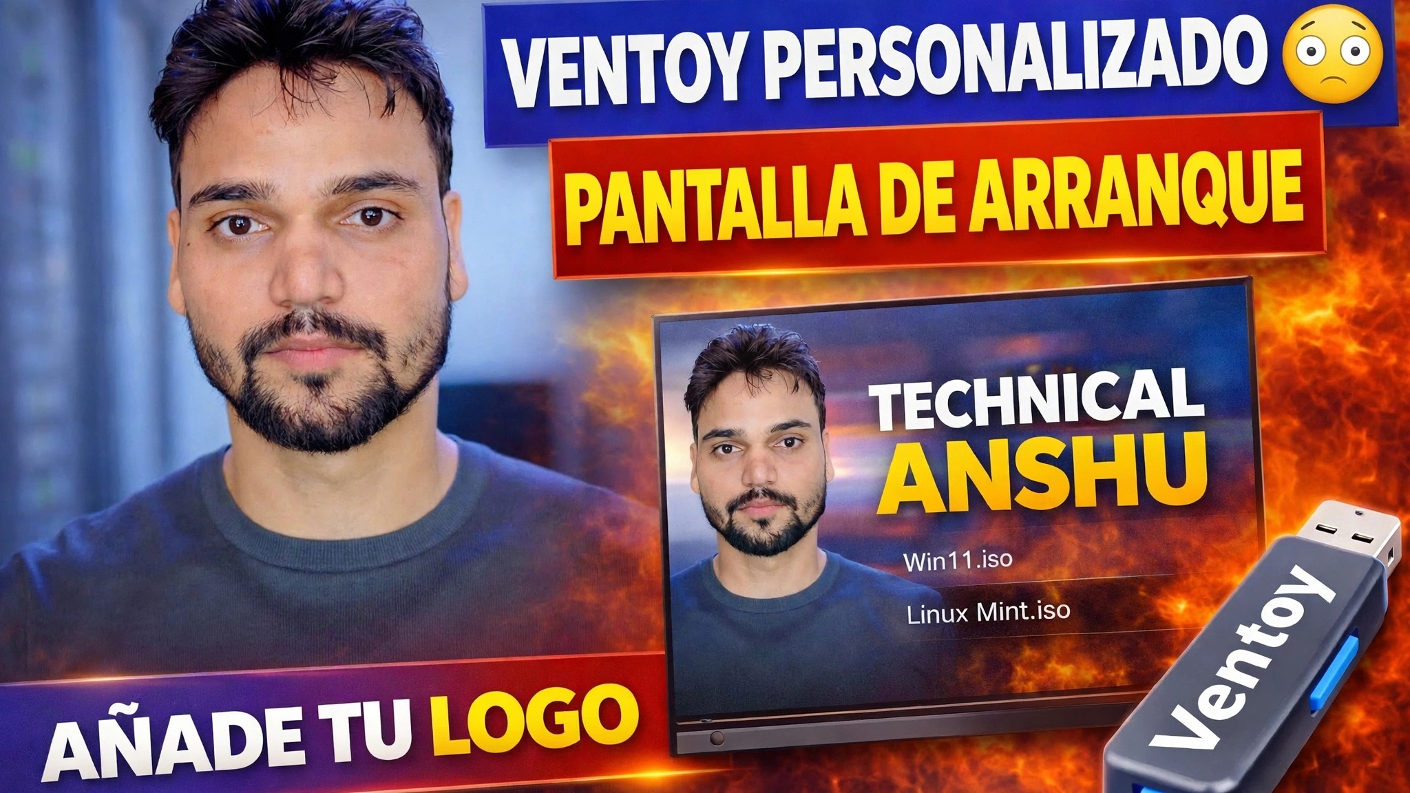 Configuración de fondo de pantalla personalizado de Ventoy 🔥 Agregue su marca