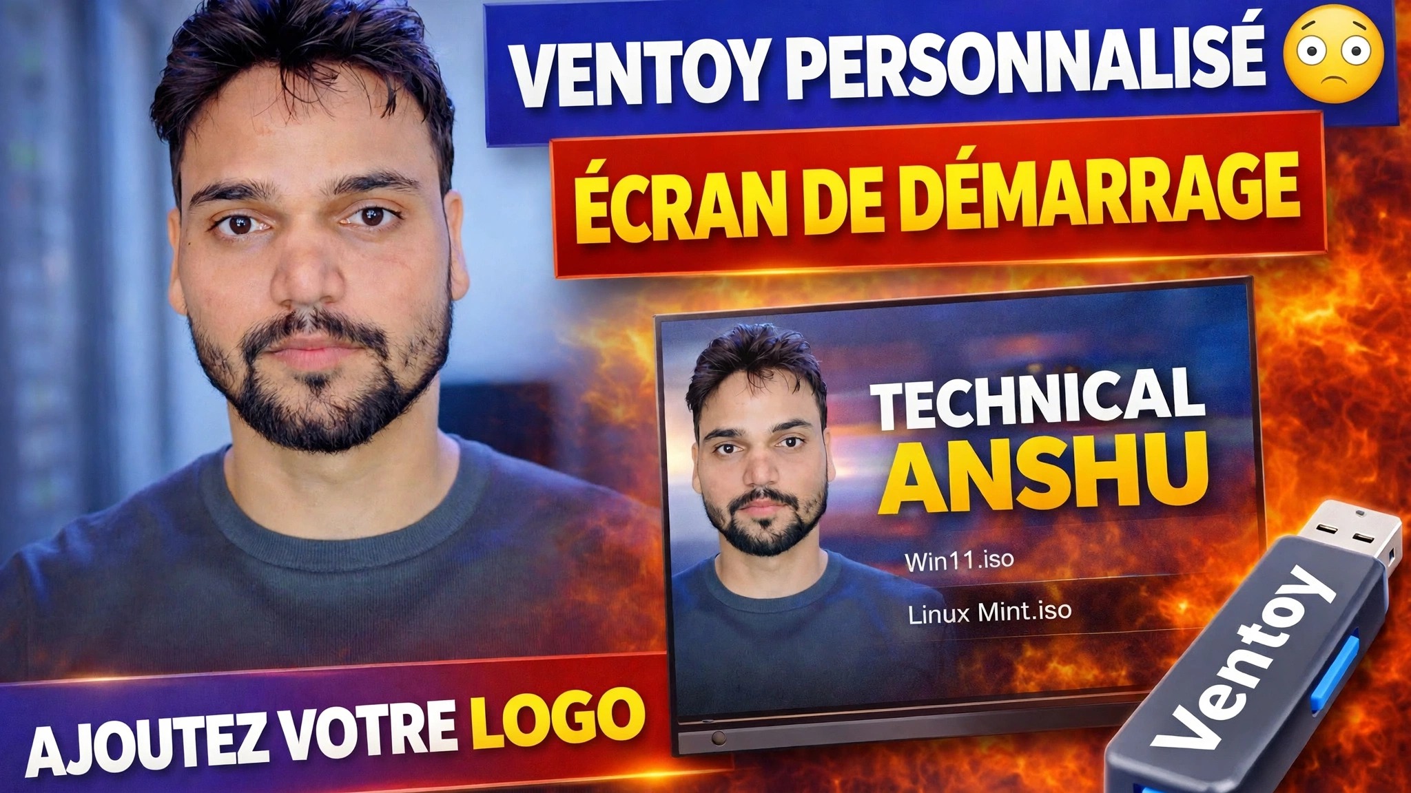 Configuration du papier peint personnalisé Ventoy 🔥 Ajoutez votre marque