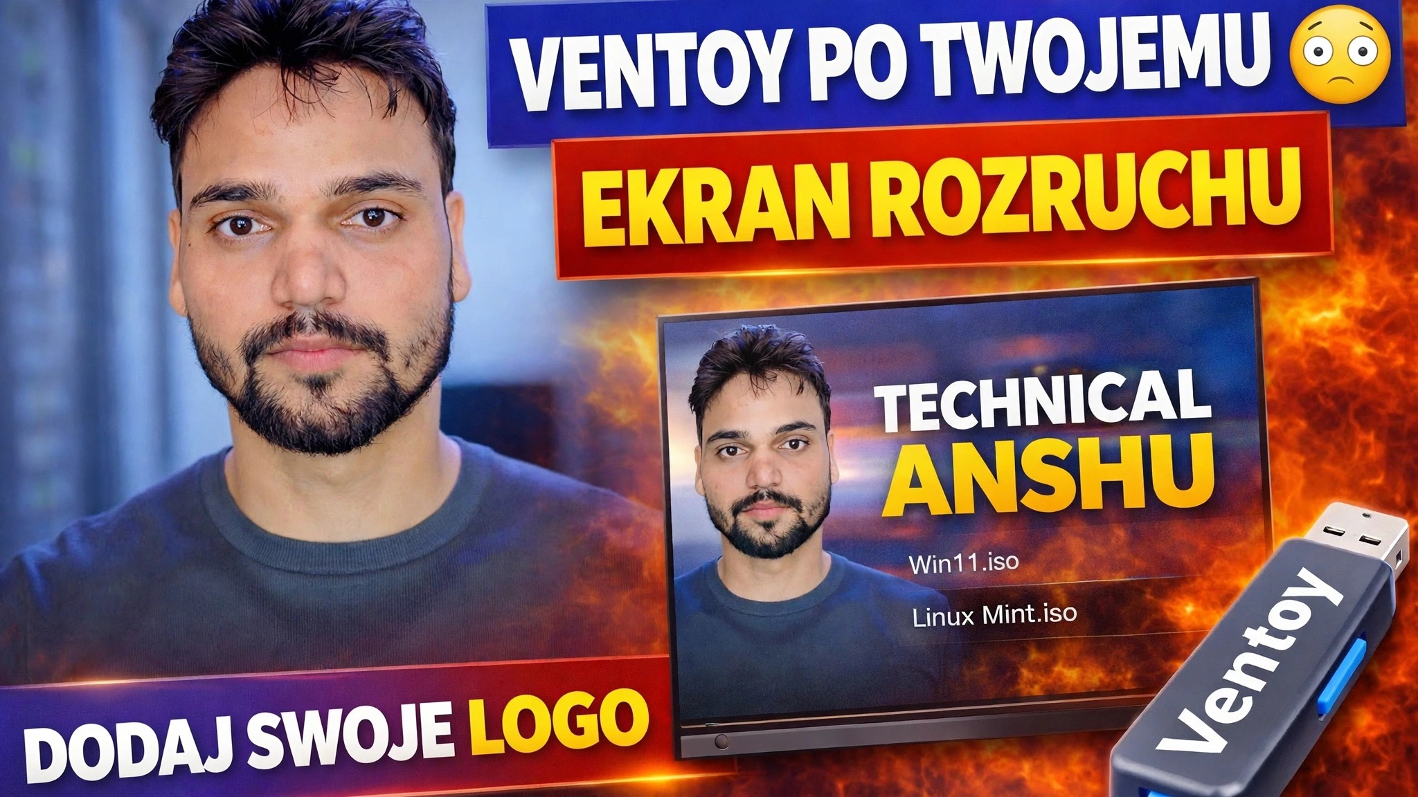 Konfiguracja niestandardowej tapety Ventoy 🔥 Dodaj swoją markę