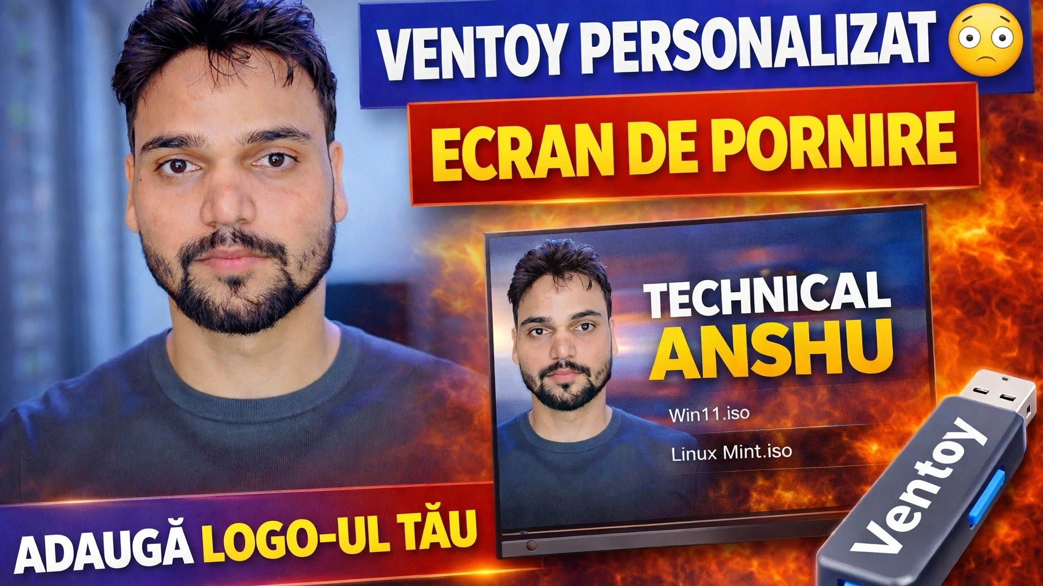 Configurare personalizată a imaginii de fundal Ventoy 🔥 Adăugați brandingul dvs