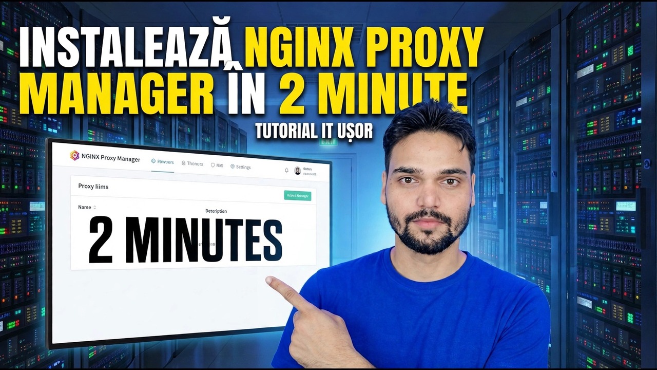 Instalare Nginx Proxy Manager - Ghid de configurare de 2 minute