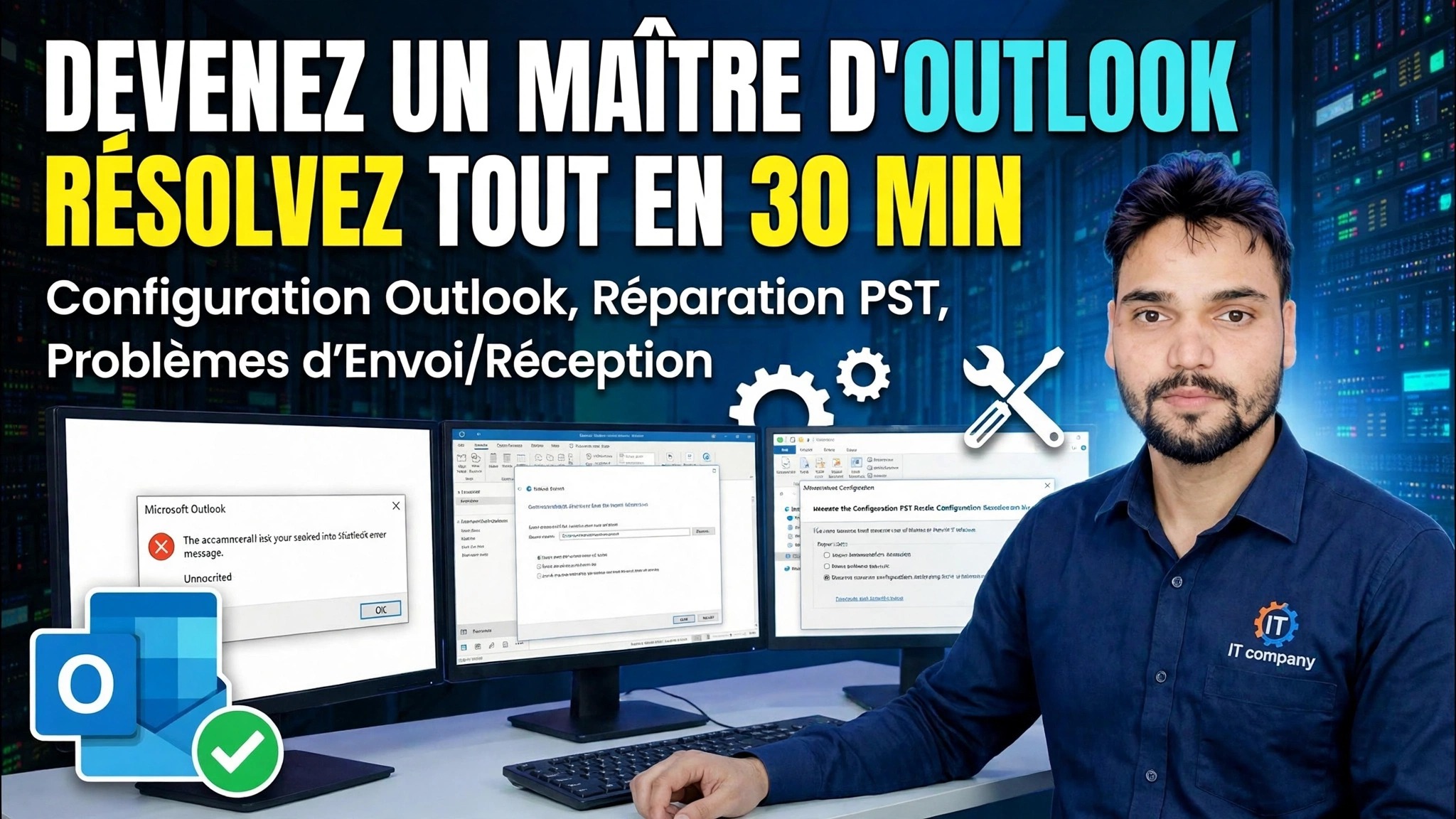 Guide complet de configuration et de correction des erreurs d'Outlook 🔥 Configuration du profil IMAP POP PST ScanPST