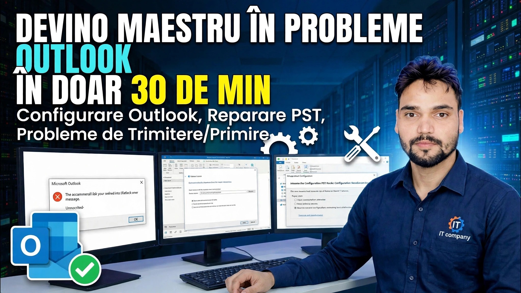 Configurare completă Outlook și Ghid de remediere a erorilor 🔥 Configurarea profilului IMAP POP PST ScanPST
