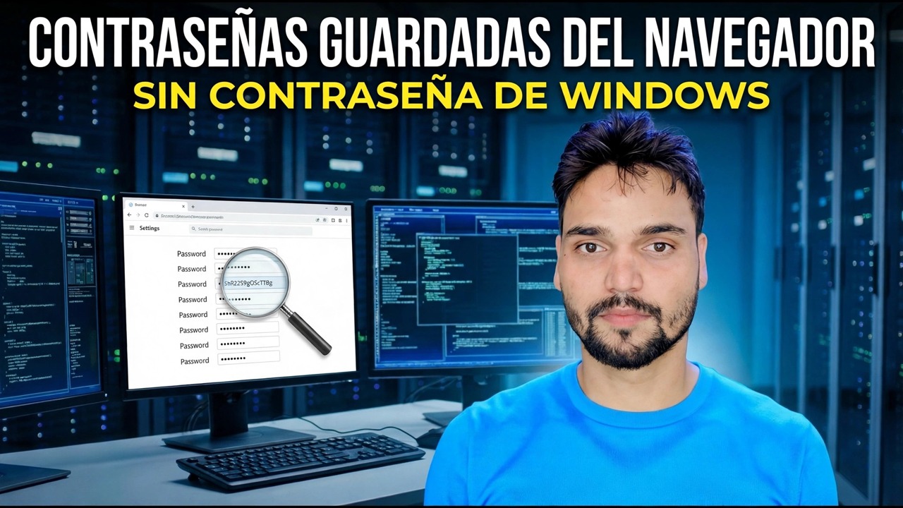 Recuperar contraseñas guardadas del navegador: sin contraseña de Windows