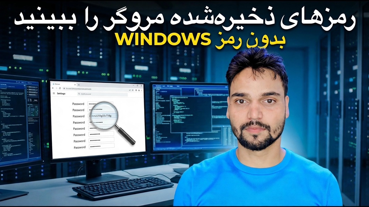 بازیابی رمزهای عبور ذخیره شده مرورگر - بدون رمز عبور ویندوز