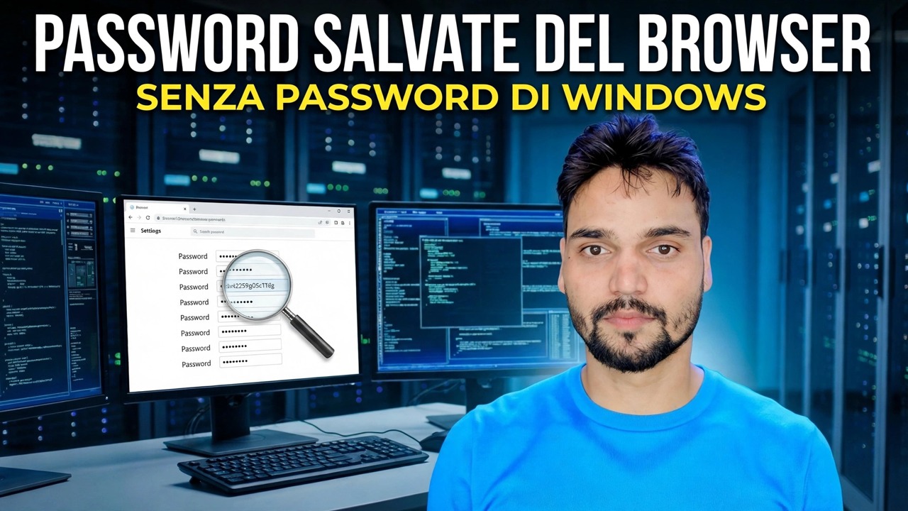 Recupera le password del browser salvate: nessuna password di Windows