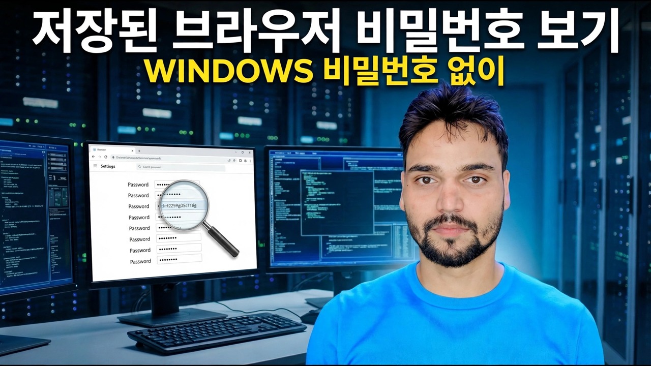 저장된 브라우저 비밀번호 복구 - Windows 비밀번호 없음