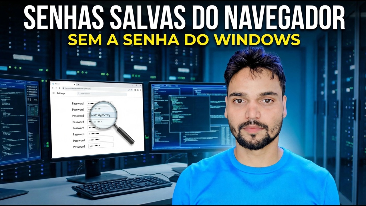 Recuperar senhas salvas do navegador - sem senha do Windows
