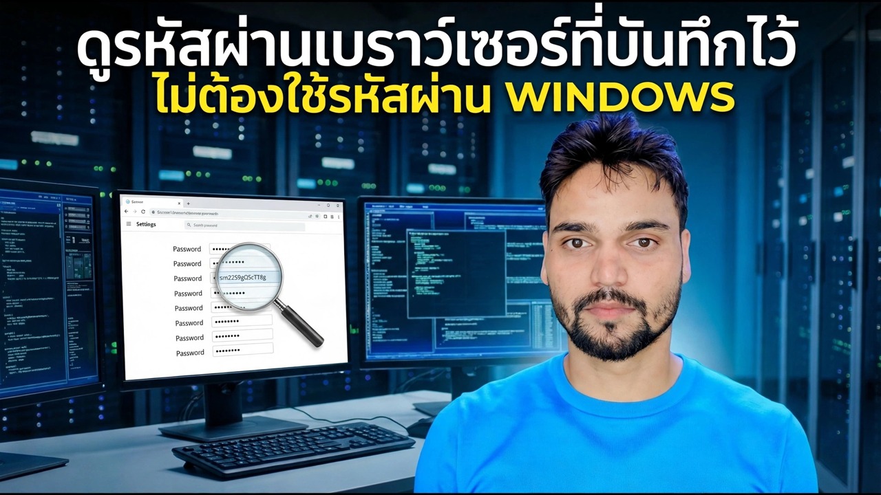 กู้คืนรหัสผ่านเบราว์เซอร์ที่บันทึกไว้ - ไม่มีรหัสผ่าน Windows