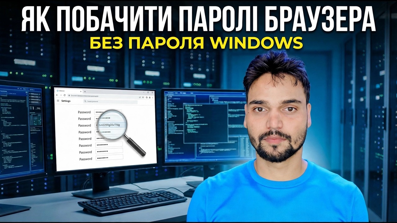 Відновлення збережених паролів браузера - без пароля Windows