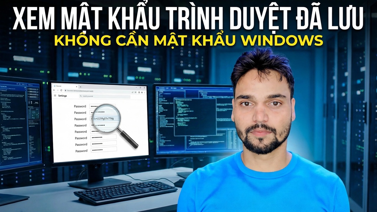 Khôi phục mật khẩu trình duyệt đã lưu - Không có mật khẩu Windows