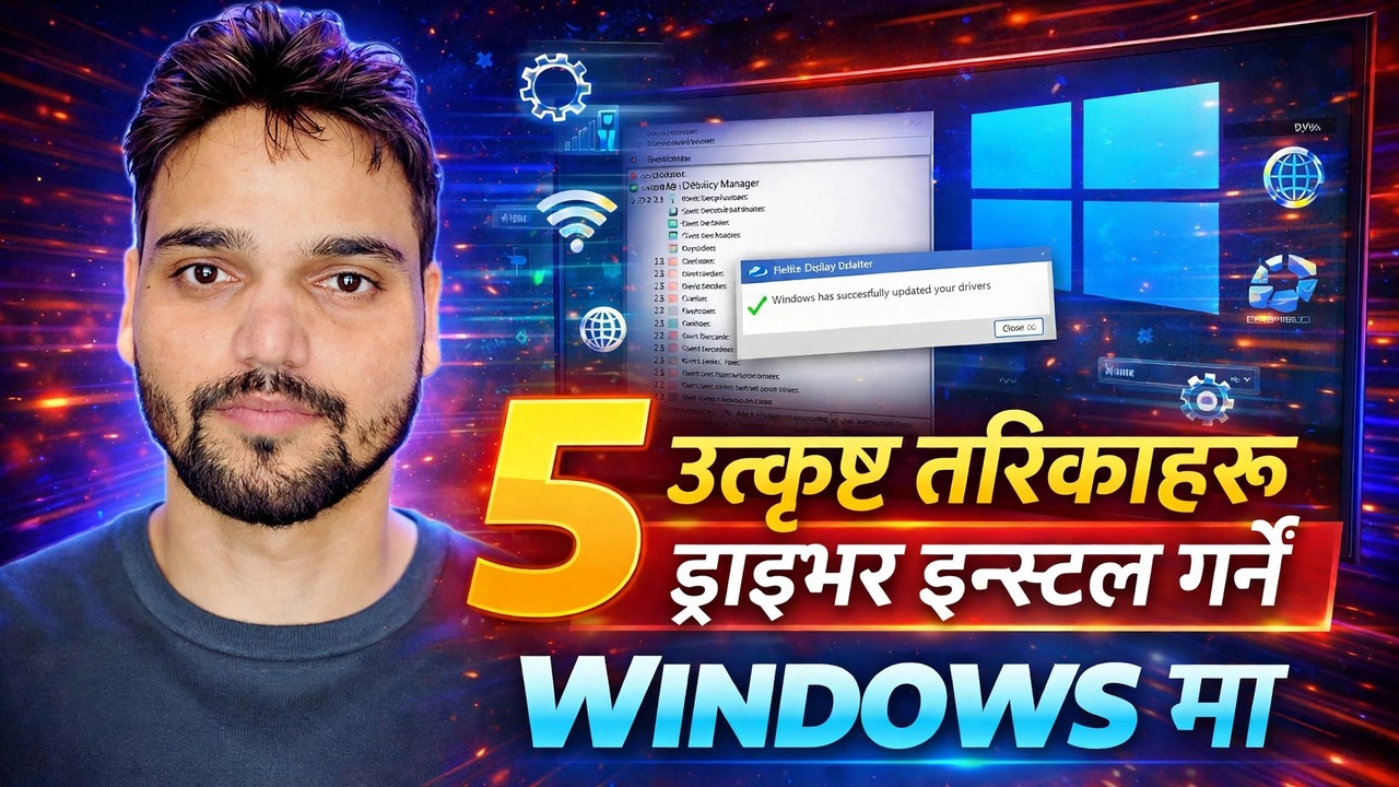 सुरक्षित रूपमा ड्राइभरहरू स्थापना र अद्यावधिक गर्नुहोस् ⚡ विन्डोज अपडेट, यन्त्र प्रबन्धक र उपकरणहरू
