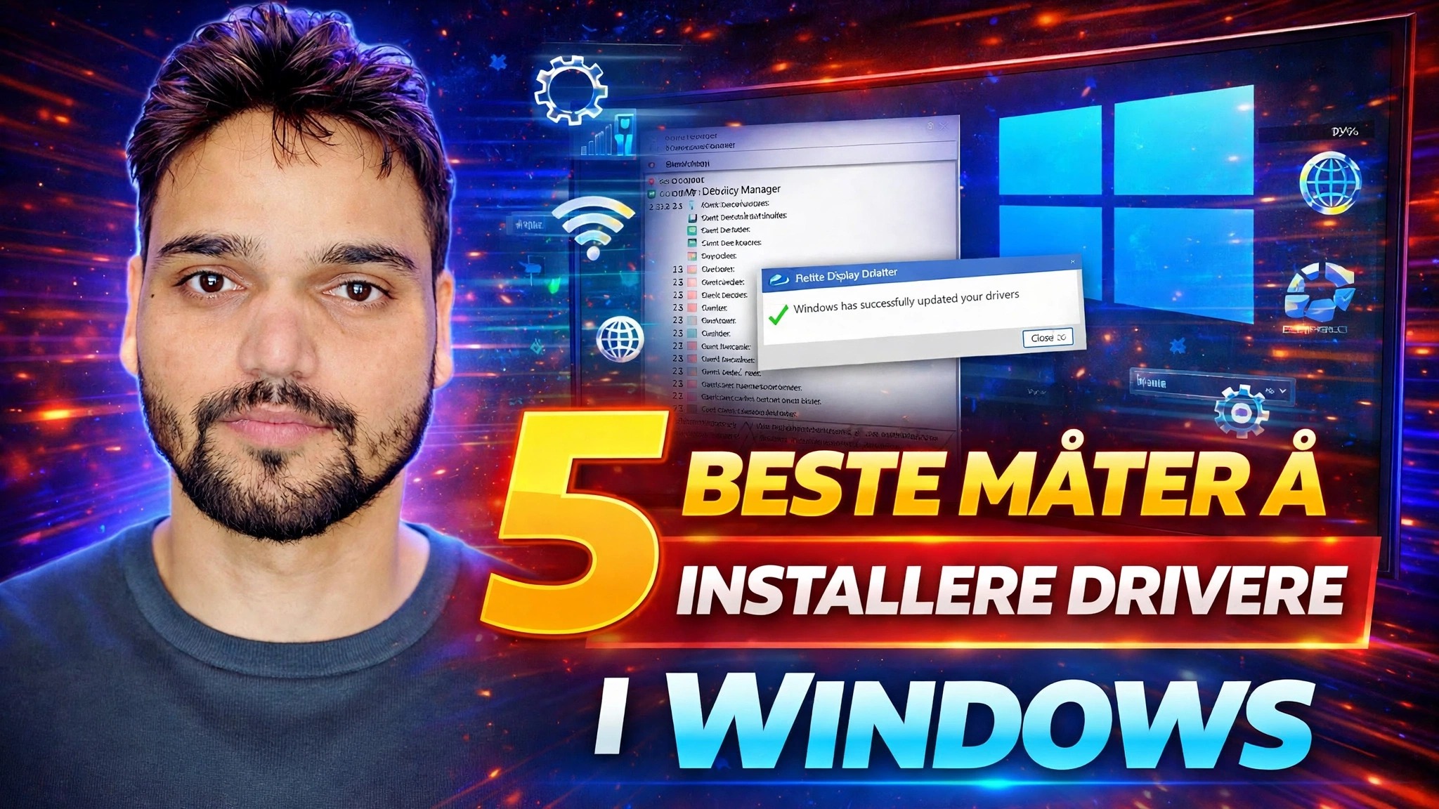 Installer og oppdater drivere trygt ⚡ Windows Update, Enhetsbehandling og verktøy