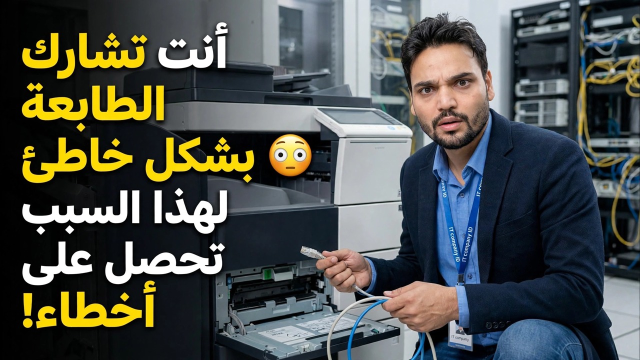 أنت تشارك الطابعة بشكل خاطئ 😳 ولهذا السبب تحصل على الأخطاء!