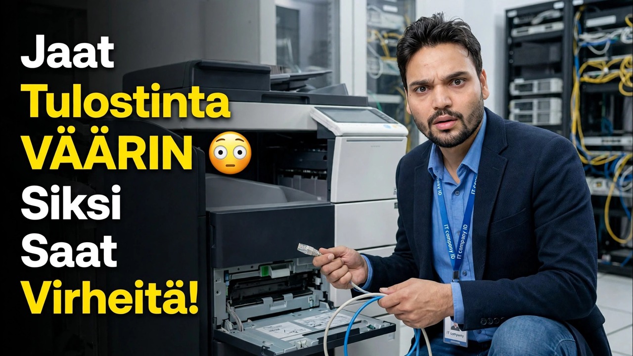 Jaat tulostimen VÄÄRIN 😳 Siksi saat virheitä!