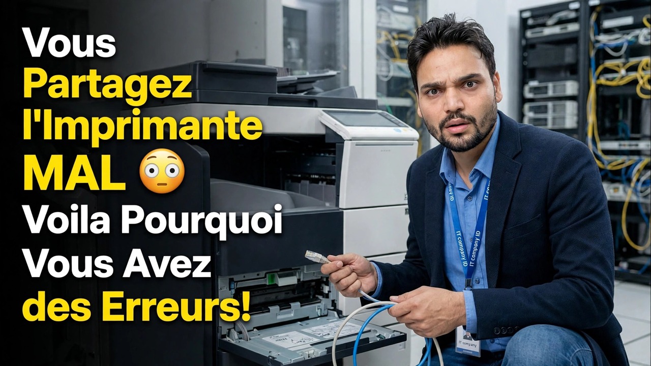 Vous partagez une imprimante FAUX 😳 C'est pourquoi vous obtenez des erreurs !