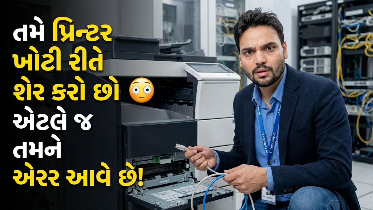 તમે પ્રિન્ટરને ખોટું શેર કરી રહ્યાં છો 😳 તેથી જ તમને ભૂલો આવે છે!