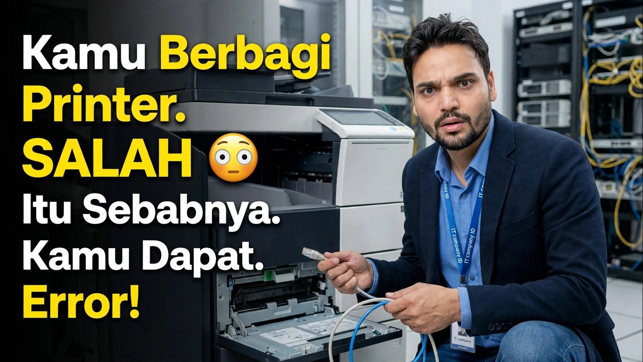 Anda SALAH Berbagi Printer 😳 Makanya Anda Error!