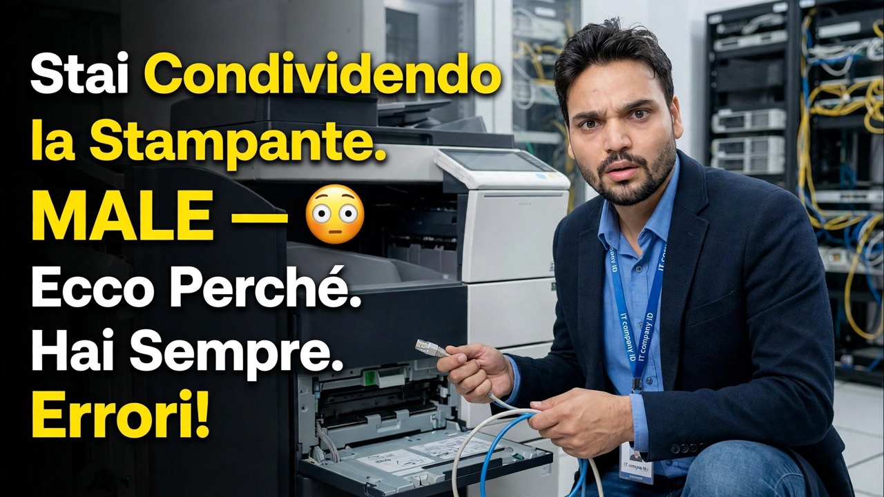Stai condividendo la stampante in modo SBAGLIATO 😳 Ecco perché ricevi errori!