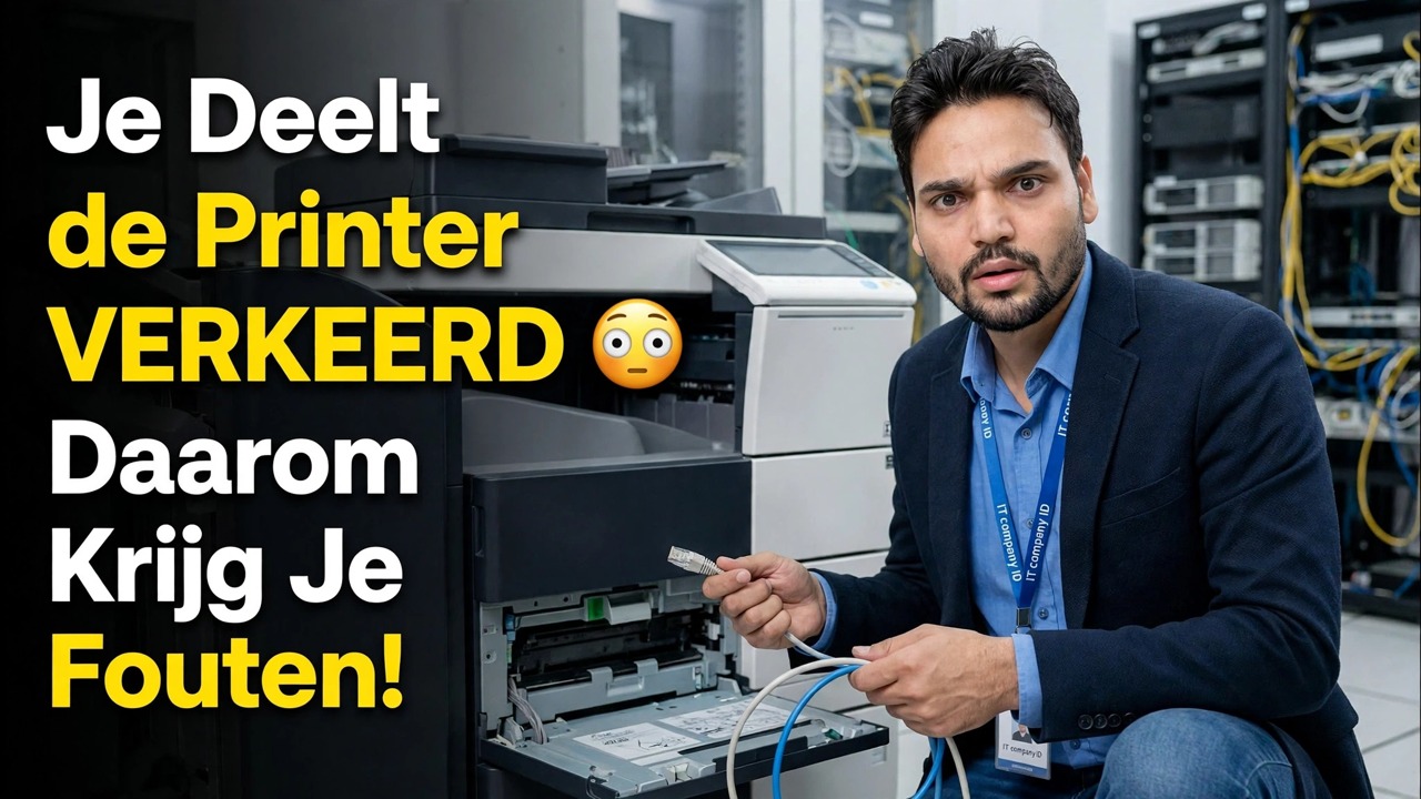 Je deelt de printer FOUT 😳 Daarom krijg je fouten!