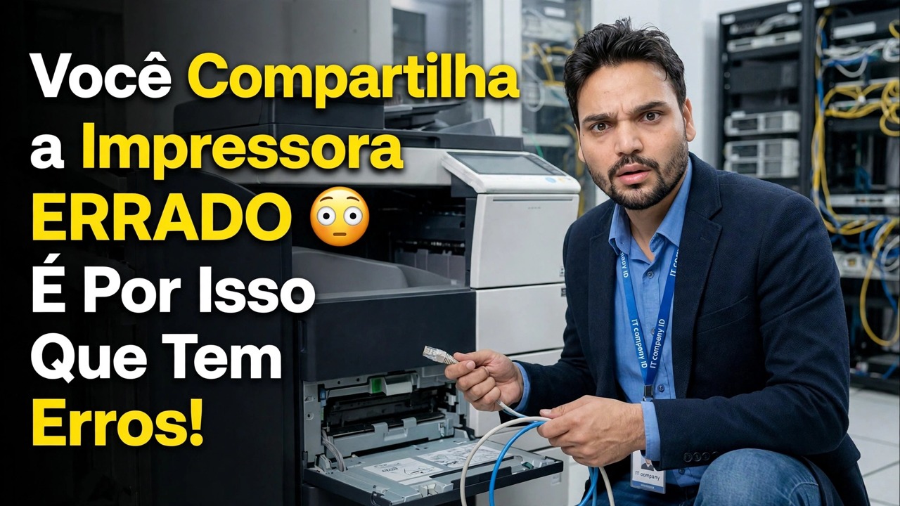 Você está compartilhando a impressora ERRADO 😳 É por isso que você recebe erros!