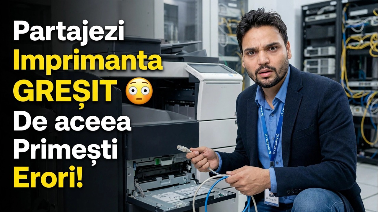 Partajați greșit imprimanta 😳 De aceea primiți erori!