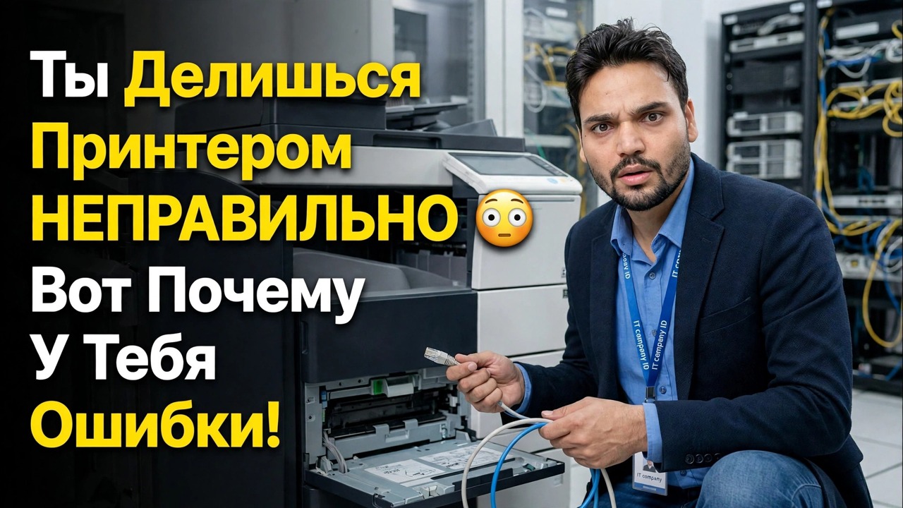 Вы НЕПРАВИЛЬНО используете общий доступ к принтеру 😳 Вот почему вы получаете ошибки!
