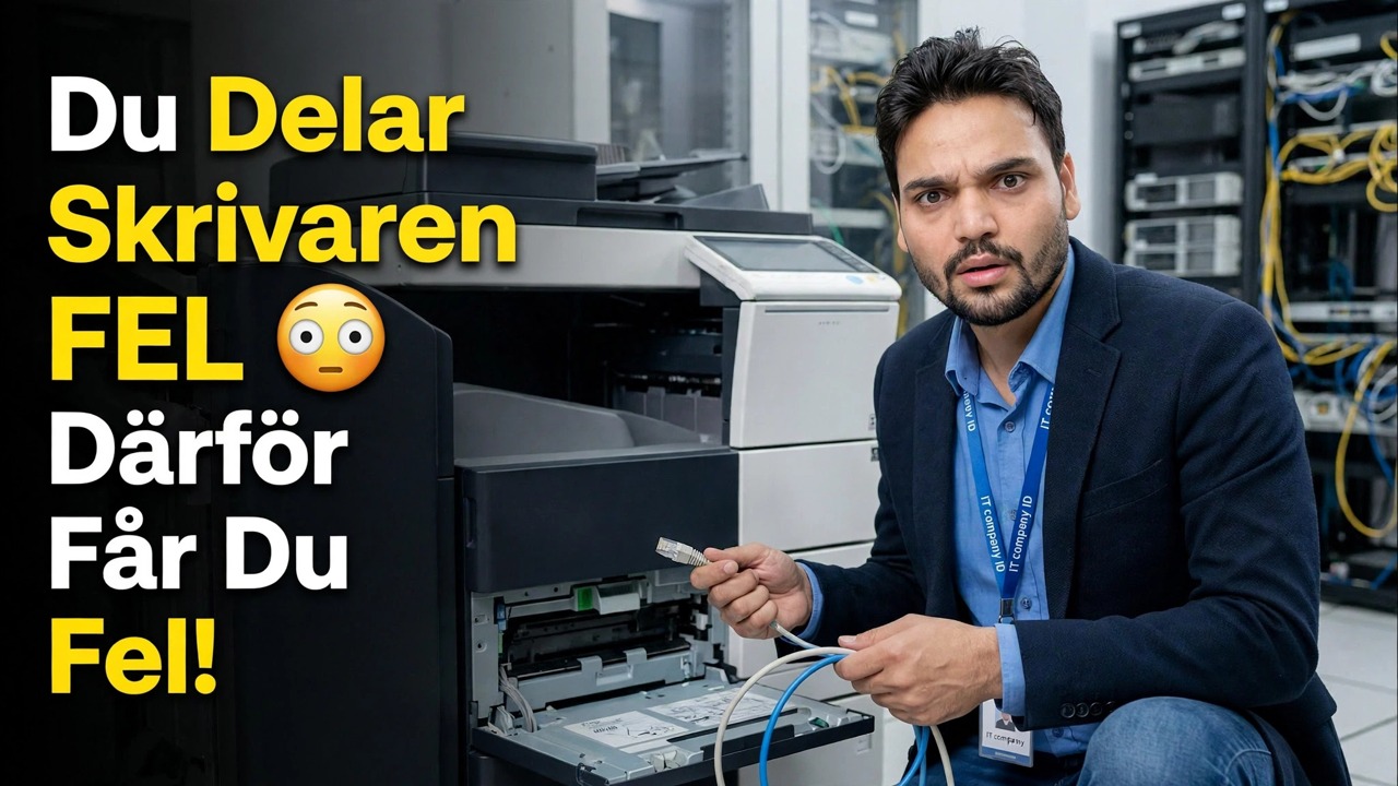 Du delar skrivare FEL 😳 Det är därför du får fel!