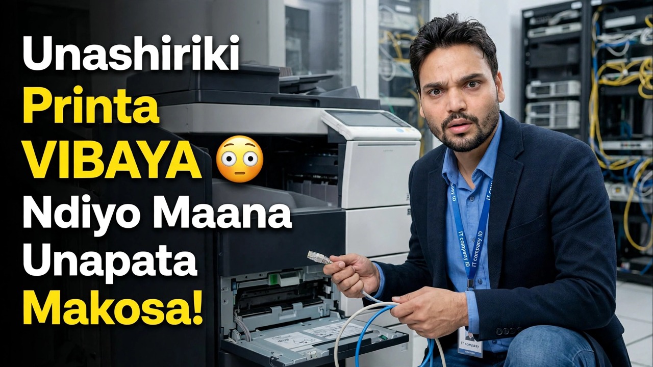 Unashiriki Printa VIBAYA 😳 Ndio Maana Unapata Makosa!