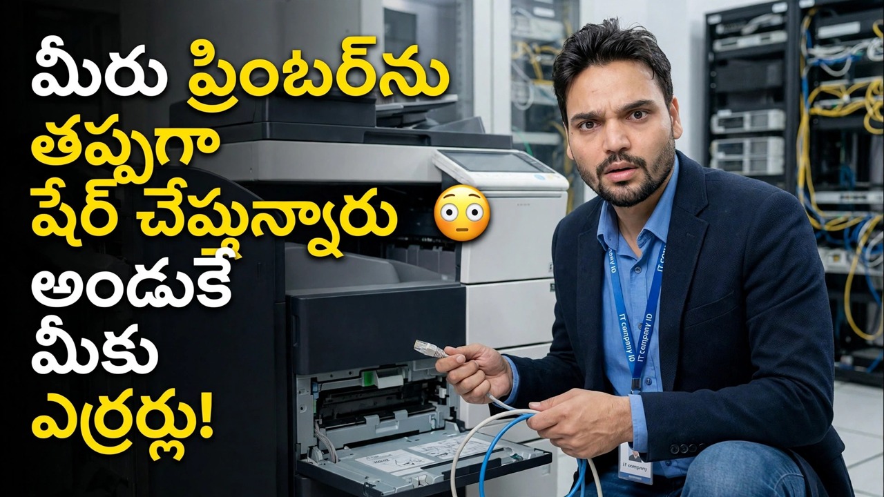 మీరు ప్రింటర్‌ను తప్పుగా షేర్ చేస్తున్నారు 😳 అందుకే మీరు ఎర్రర్‌లను పొందుతారు!