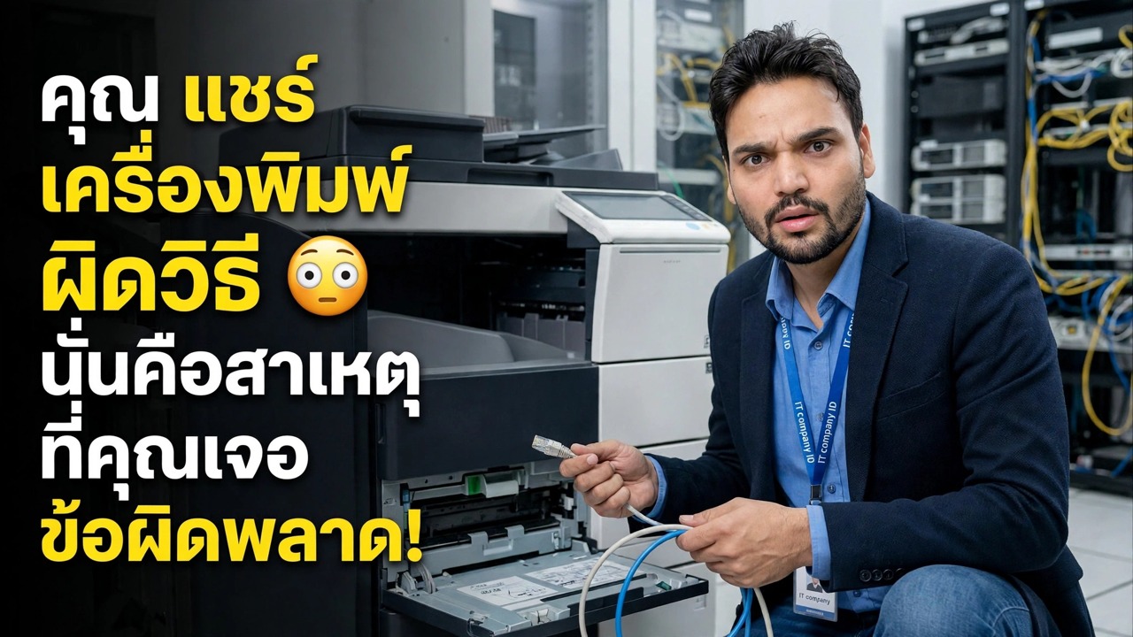 คุณกำลังแชร์เครื่องพิมพ์ผิด 😳 นั่นเป็นเหตุผลว่าทำไมคุณถึงได้รับข้อผิดพลาด!