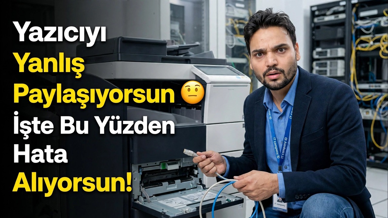 Yazıcıyı YANLIŞ Paylaşıyorsunuz 😳 Bu yüzden Hata Alıyorsunuz!