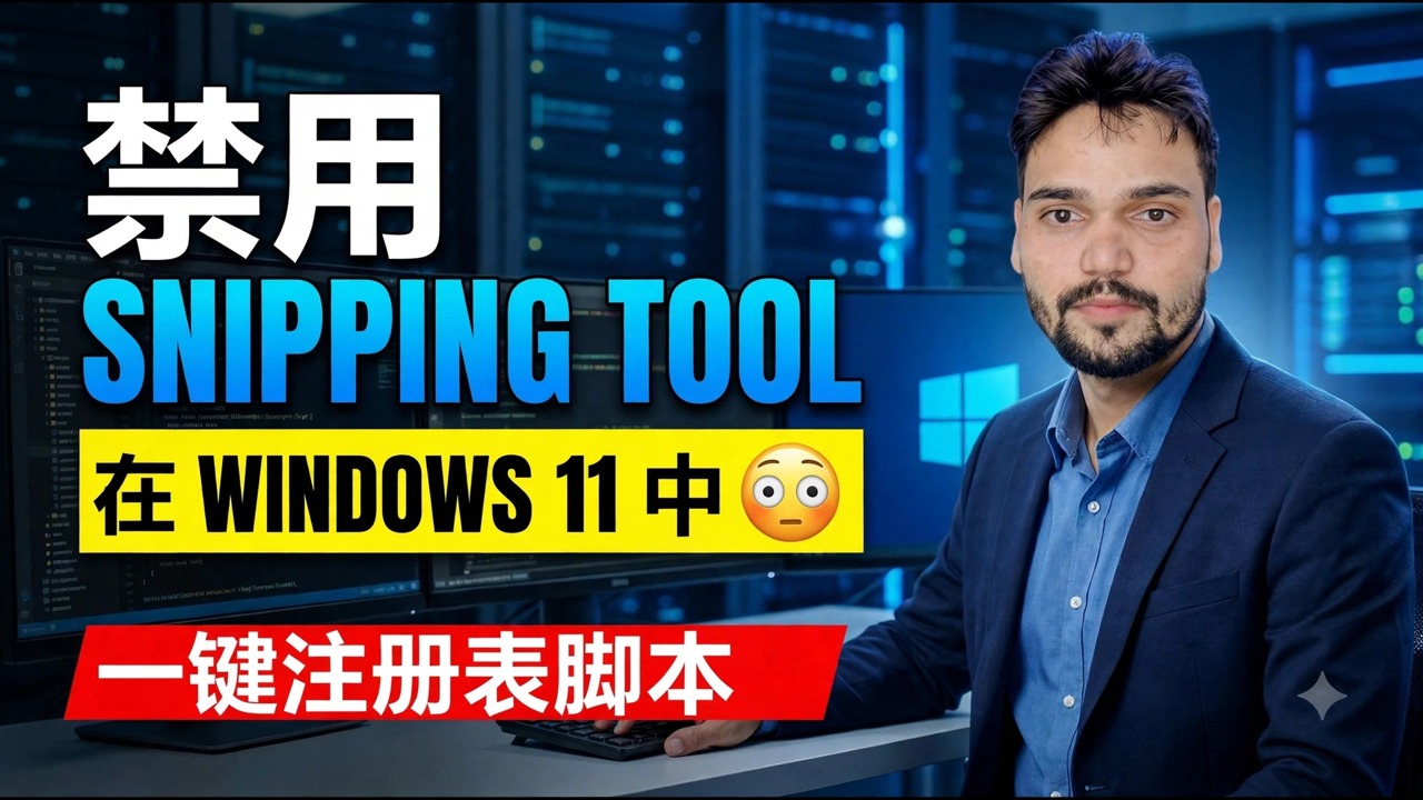 Disable the Snipping Tool in Windows 11 with One‑Click Registry Script