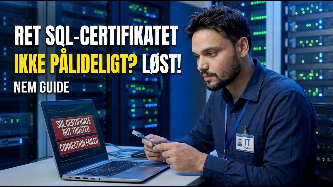 Ret SQL Server-krypteringsfejl - Løsning med ét klik