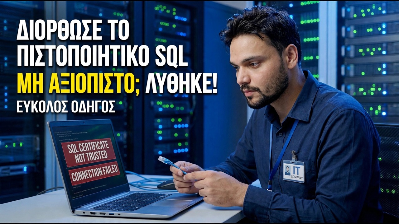 Διόρθωση σφάλματος κρυπτογράφησης SQL Server - Λύση με ένα κλικ