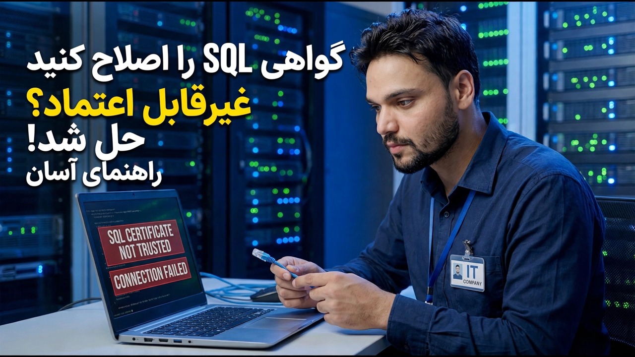 رفع خطای رمزگذاری SQL Server - راه حل با یک کلیک