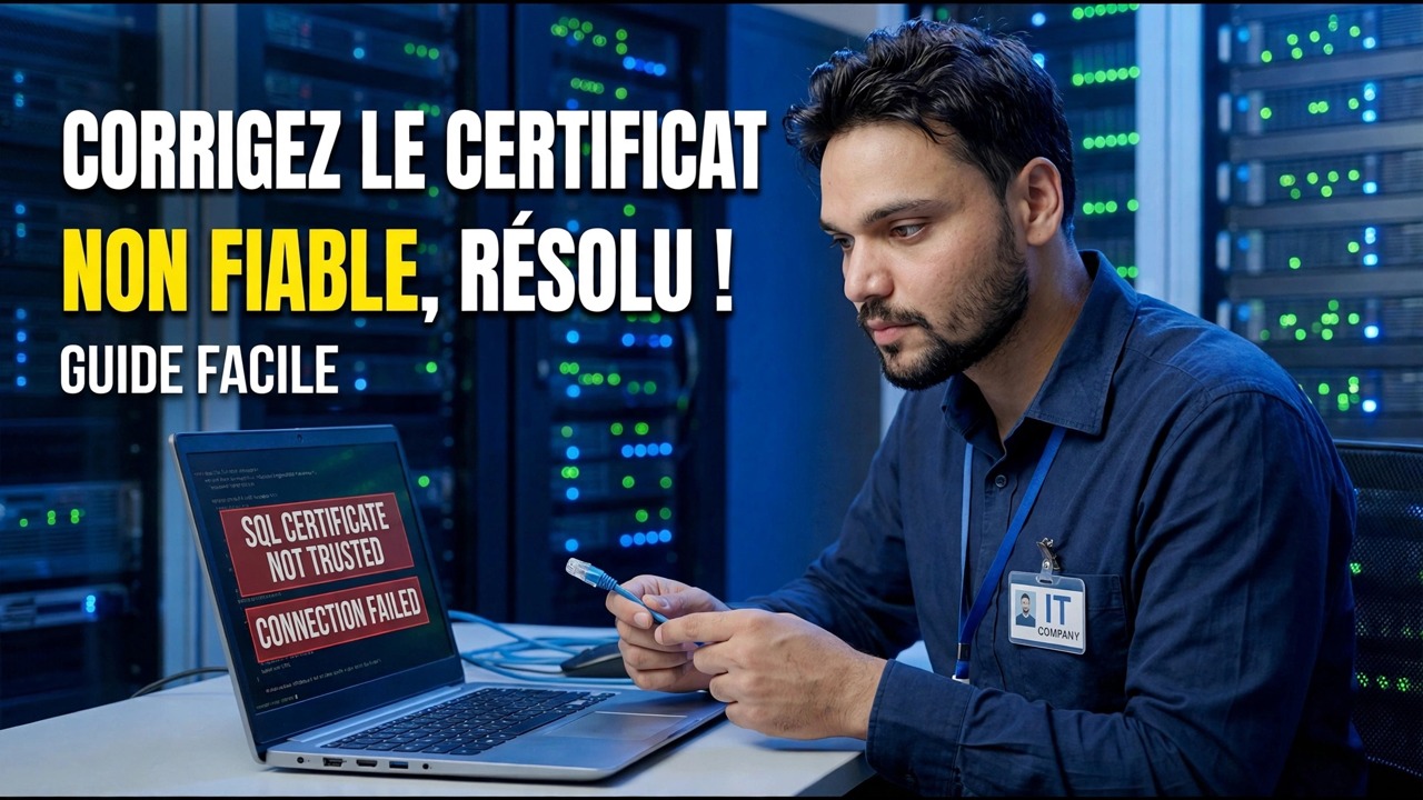 Corriger l'erreur de cryptage SQL Server - Solution en un clic