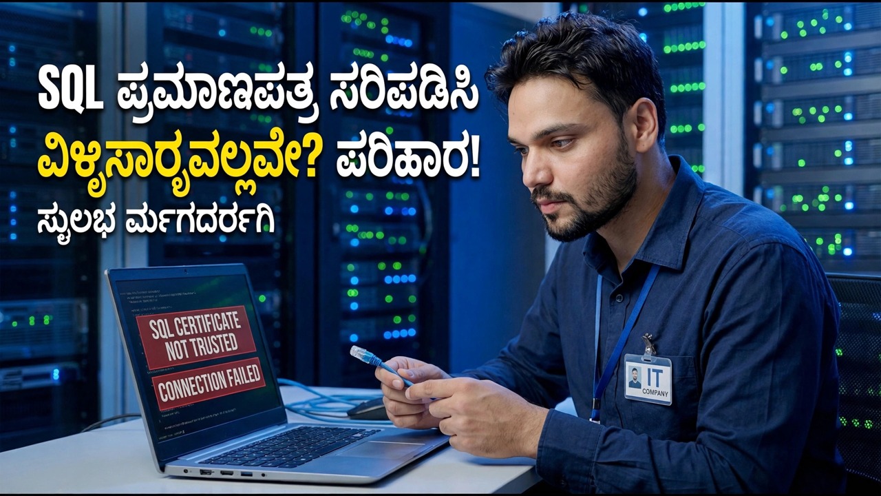 SQL ಸರ್ವರ್ ಎನ್‌ಕ್ರಿಪ್ಶನ್ ದೋಷವನ್ನು ಸರಿಪಡಿಸಿ - ಒಂದು ಕ್ಲಿಕ್ ಪರಿಹಾರ