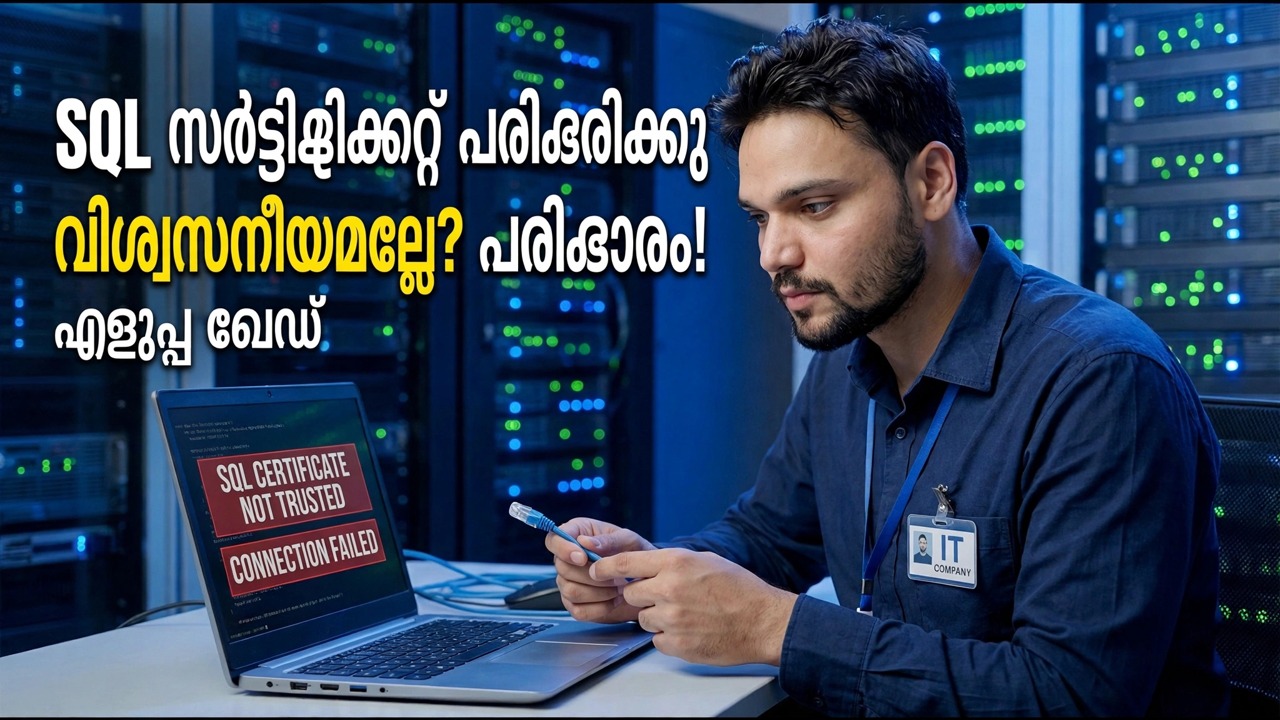 SQL സെർവർ എൻക്രിപ്ഷൻ പിശക് പരിഹരിക്കുക - ഒറ്റ ക്ലിക്ക് പരിഹാരം