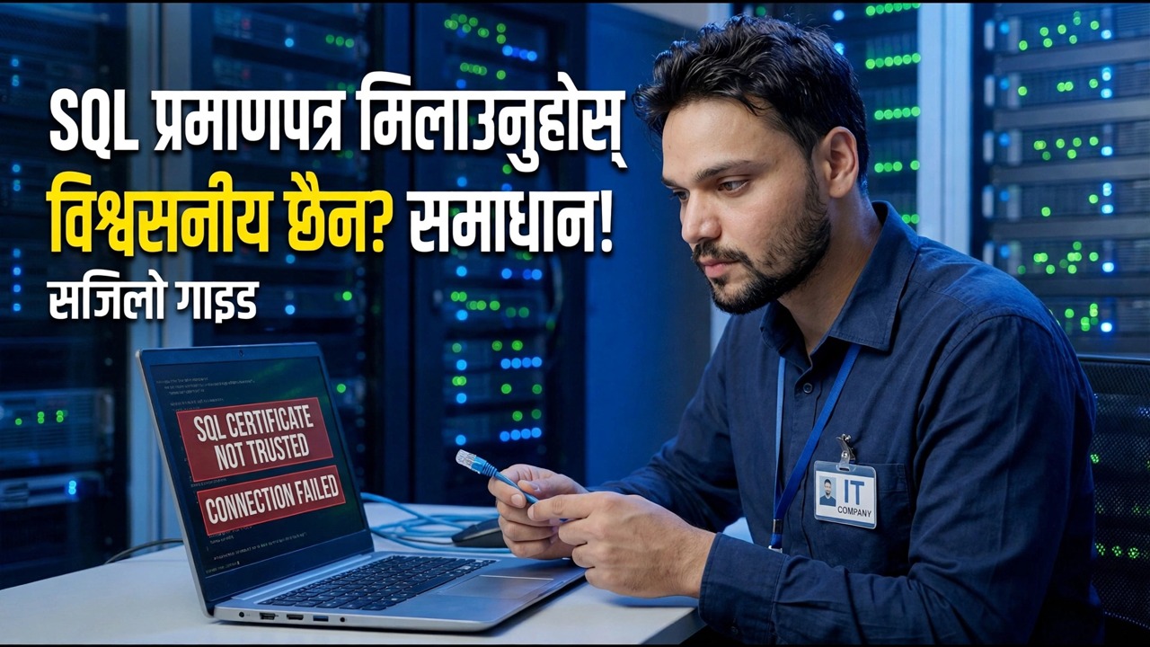SQL सर्भर इन्क्रिप्शन त्रुटि फिक्स गर्नुहोस् - एक क्लिक समाधान