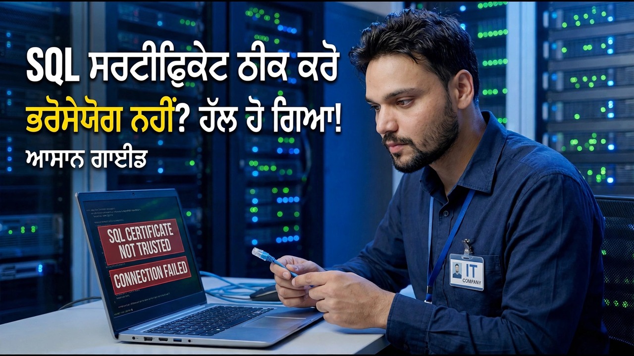 SQL ਸਰਵਰ ਇਨਕ੍ਰਿਪਸ਼ਨ ਗਲਤੀ ਨੂੰ ਠੀਕ ਕਰੋ - ਇੱਕ ਕਲਿੱਕ ਹੱਲ