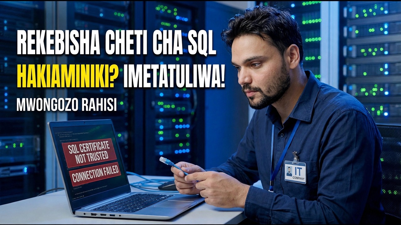 Rekebisha Hitilafu ya Usimbaji wa Seva ya SQL - Suluhisho la Kubofya Moja