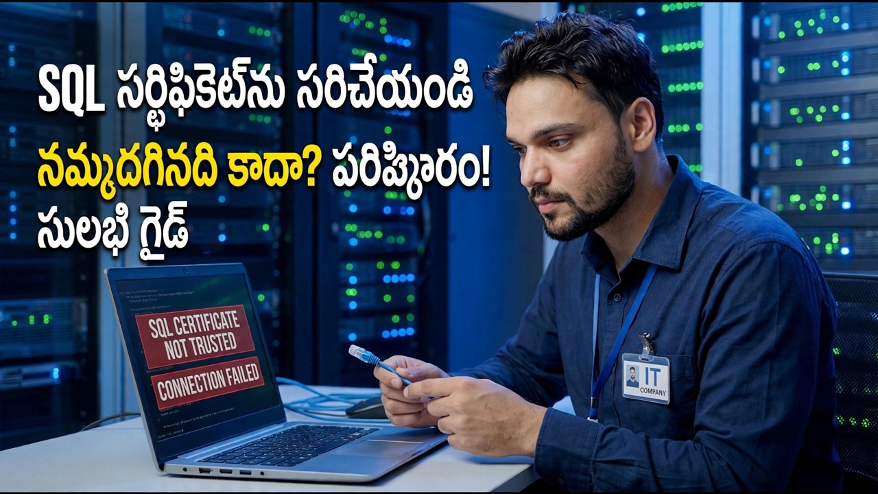 SQL సర్వర్ ఎన్‌క్రిప్షన్ లోపాన్ని పరిష్కరించండి - ఒక క్లిక్ సొల్యూషన్