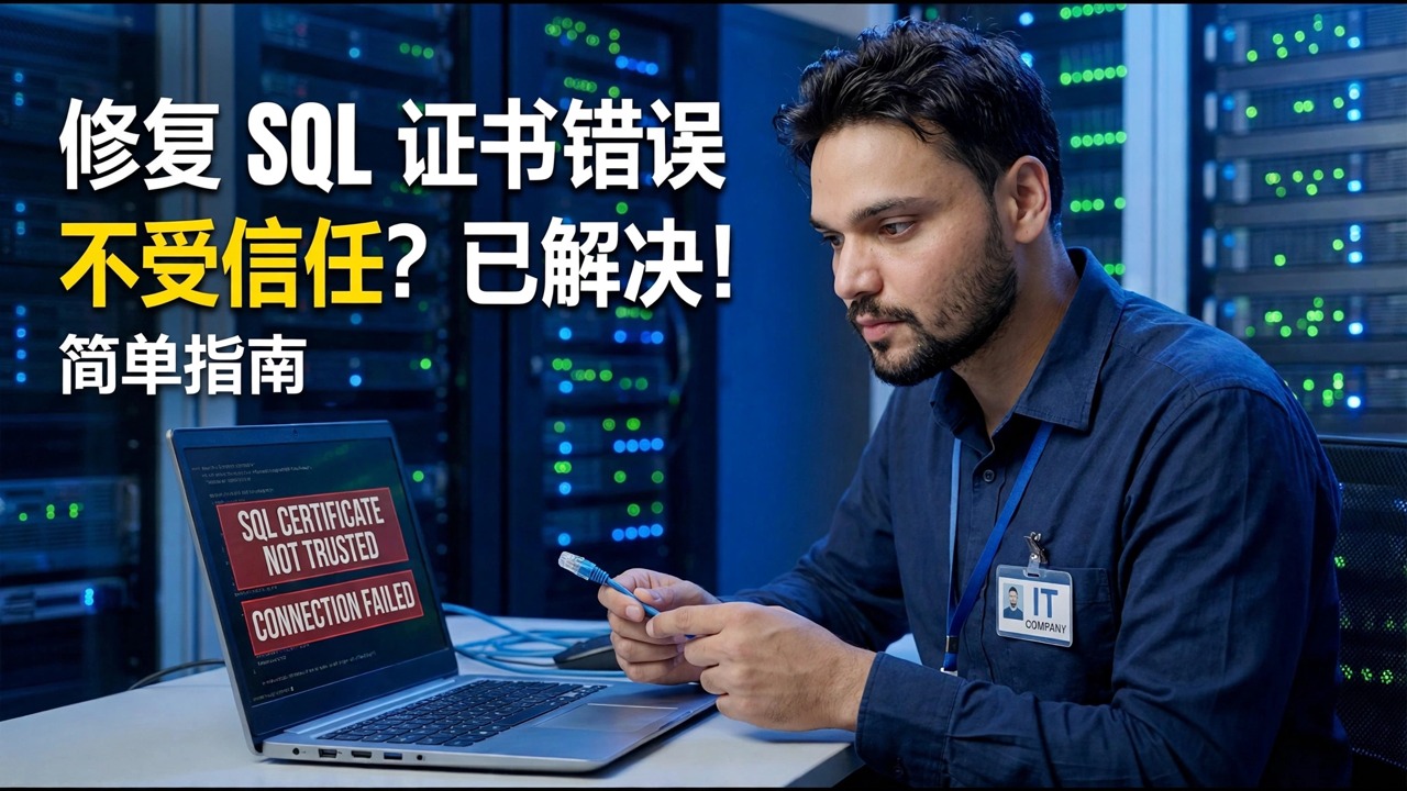 修复 SQL Server 加密错误 - 一键解决方案
